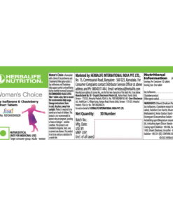 Woman Choice Herbalife label