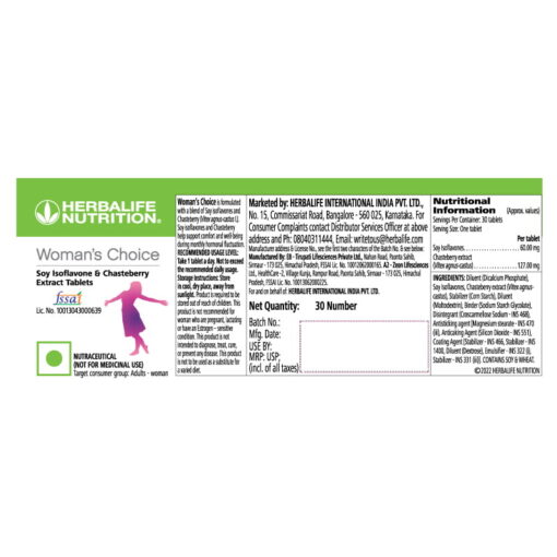 Woman Choice Herbalife label